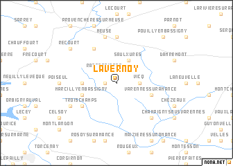 map of Lavernoy