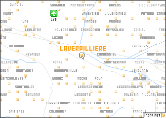 map of La Verpillière