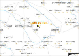 map of La Verrerie