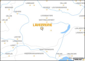 map of La Verrerie