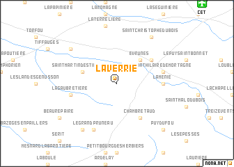 map of La Verrie