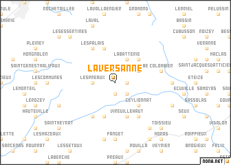 map of La Versanne