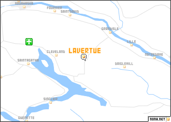 map of Lavertue