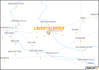 map of Laverys Corner