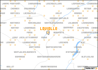 map of La Vialle