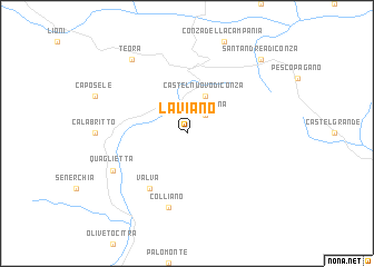 map of Laviano