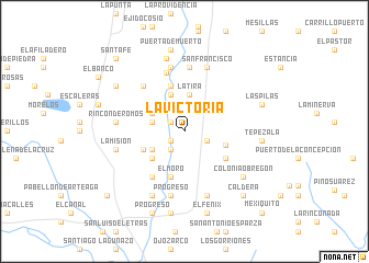 map of La Victoria