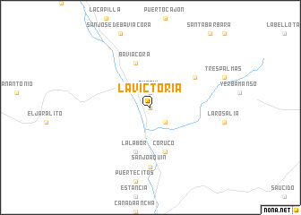 map of La Victoria