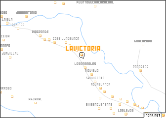 map of La Victoria