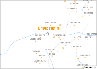 map of La Victoria