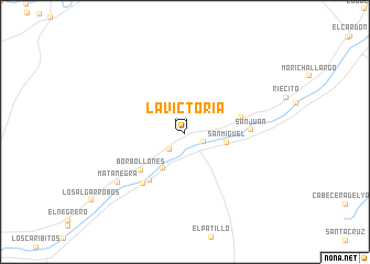 map of La Victoria