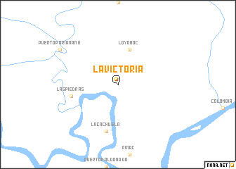 map of La Victoria