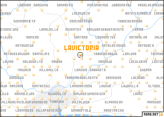 map of La Victoria