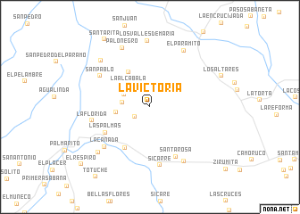 map of La Victoria