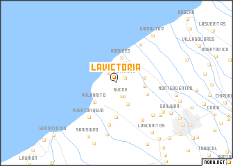 map of La Victoria