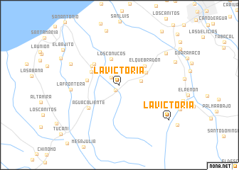 map of La Victoria