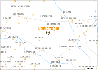 map of La Victoria