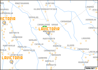 map of La Victoria