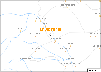 map of La Victoria