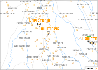 map of La Victoria