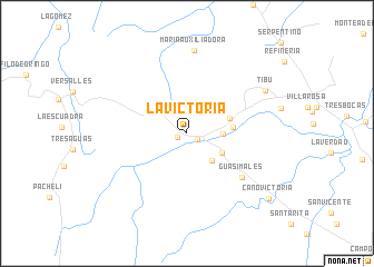 map of La Victoria