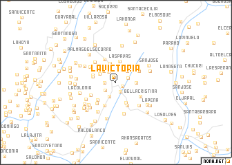 map of La Victoria