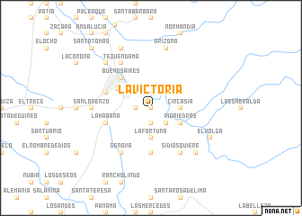 map of La Victoria