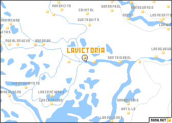 map of La Victoria