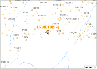 map of La Victoria