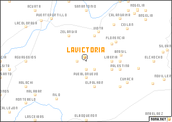 map of La Victoria