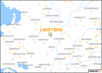 map of La Victoria