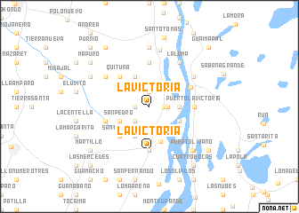 map of La Victoria