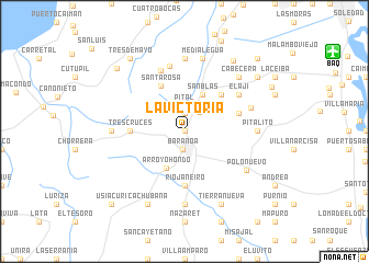 map of La Victoria