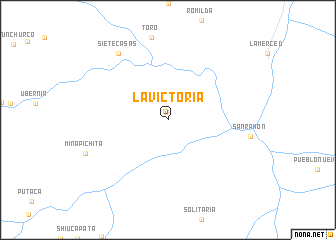 map of La Victoria