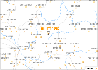 map of La Victoria