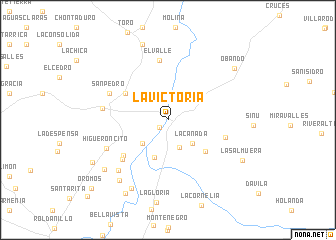 map of La Victoria