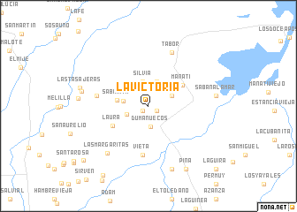 map of La Victoria