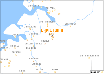 map of La Victoria