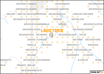 map of La Victoria