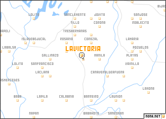 map of La Victoria