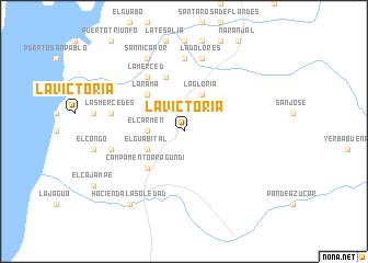 map of La Victoria