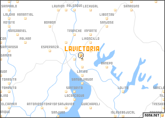 map of La Victoria