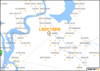 map of La Victoria