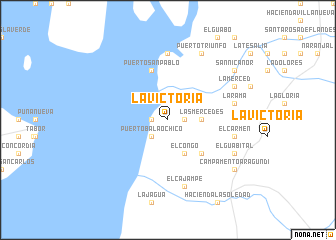 map of La Victoria