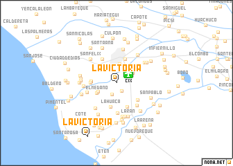 map of La Victoria