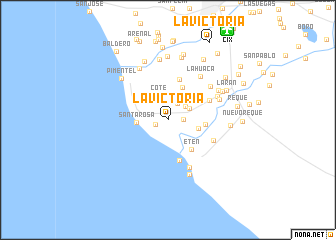 map of La Victoria