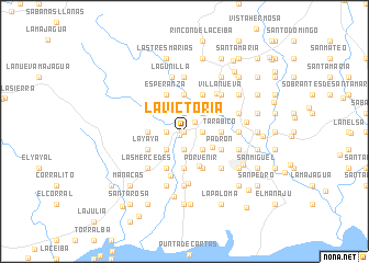 map of La Victoria