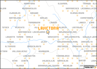 map of La Victoria