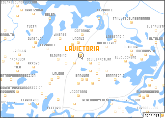 map of La Victoria