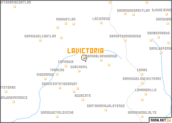 map of La Victoria